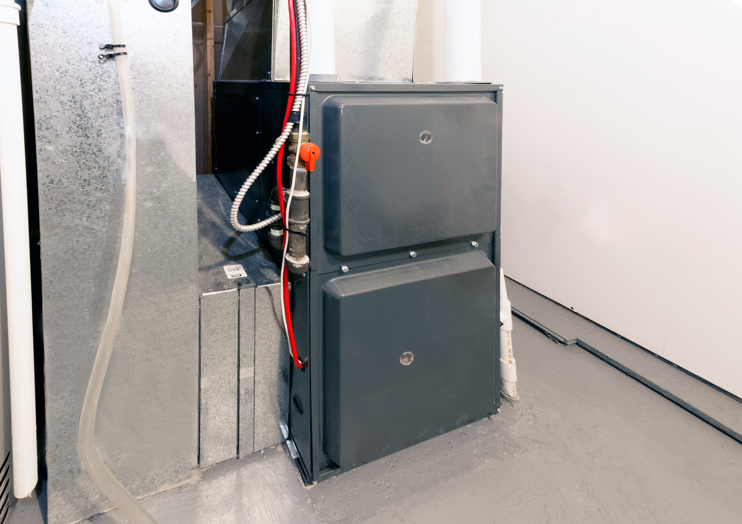 Electric furnace in the basement of Southeast Michigan home