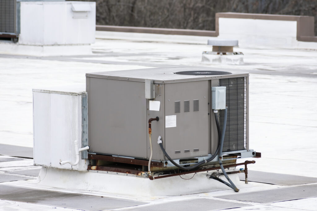Commercial rooftop packaged unit HVAC