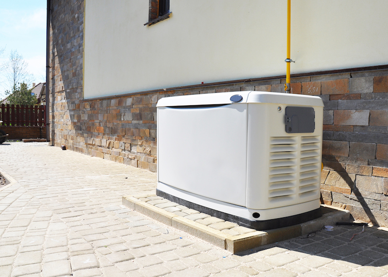 Residential gas standby generator